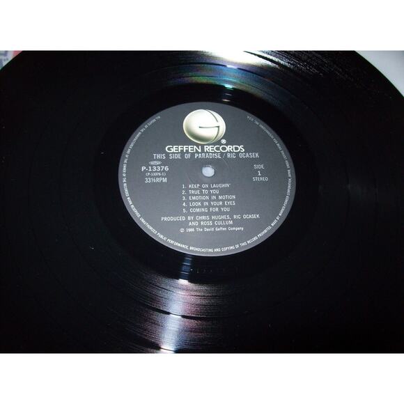 Ric Ocasek This Side Of Paradise Japan Vinyl Record Album NM 1986 New Wave - Picture 3 of 9